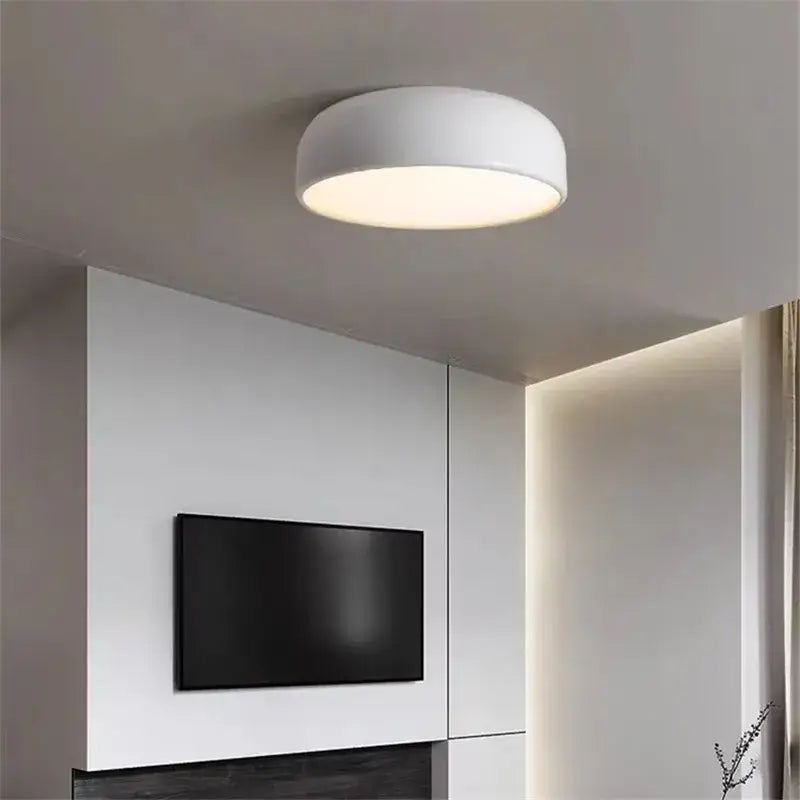 Black Glossy LED Ceiling Lamp 60cm