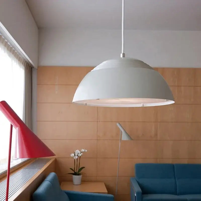 White Dome Pendant Lamp