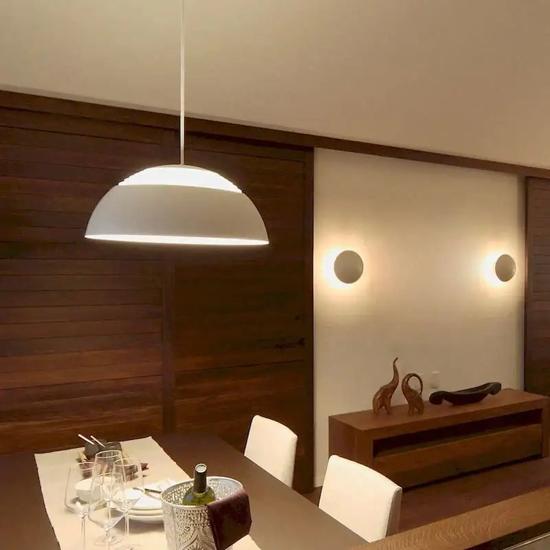 White Dome Pendant Lamp