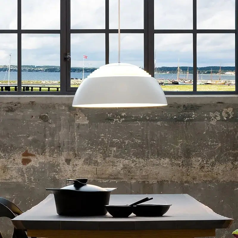 White Dome Pendant Lamp