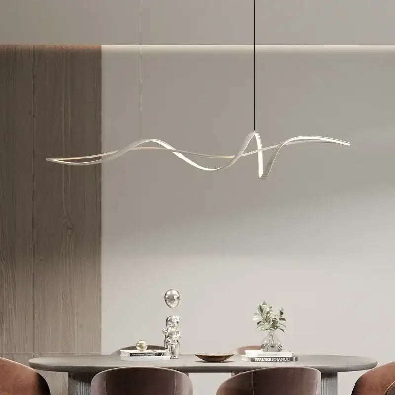 White Aluminum Pendant Light