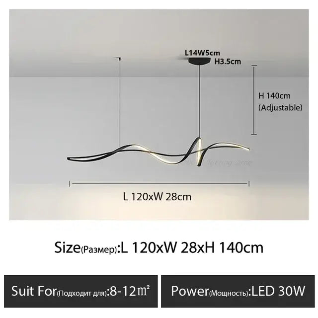 White Aluminum Pendant Light