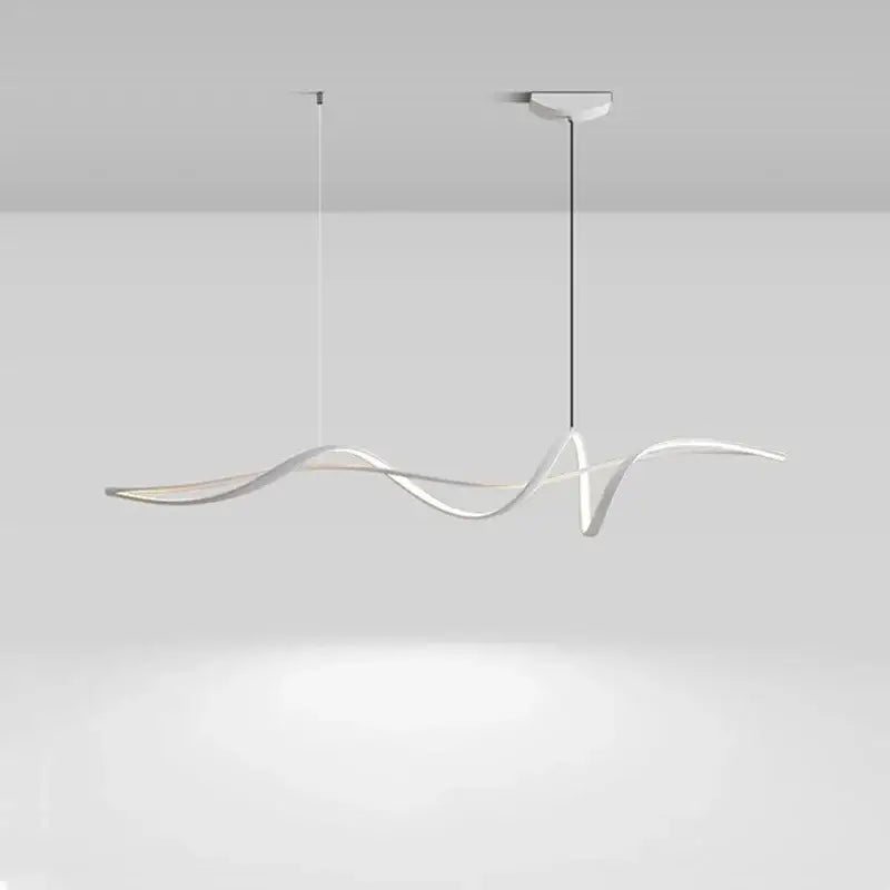 White Aluminum Pendant Light