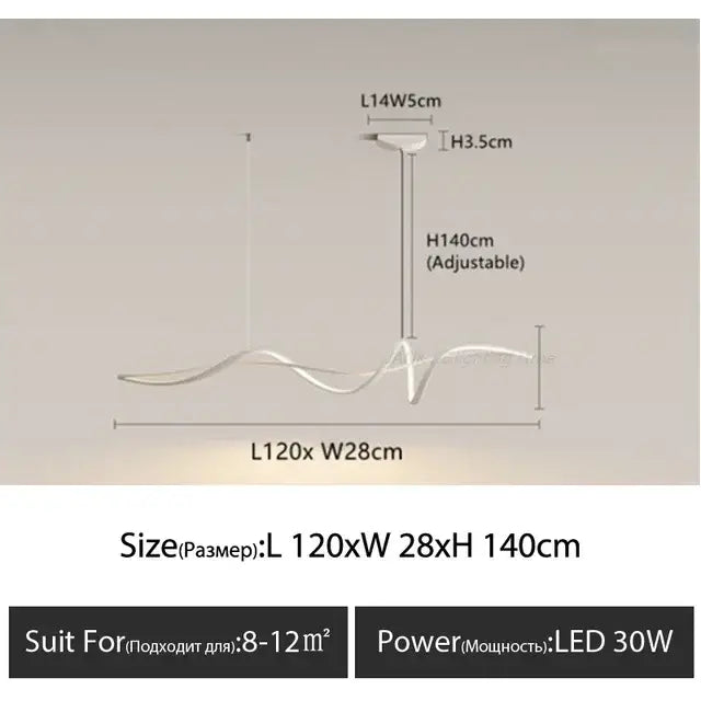 White Aluminum Pendant Light