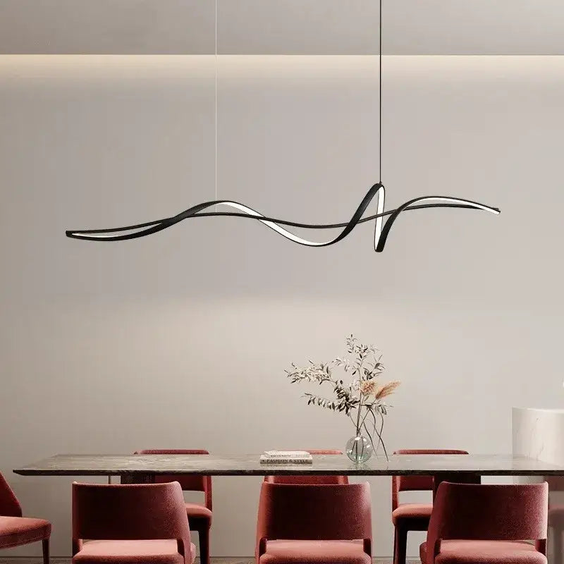 White Aluminum Pendant Light