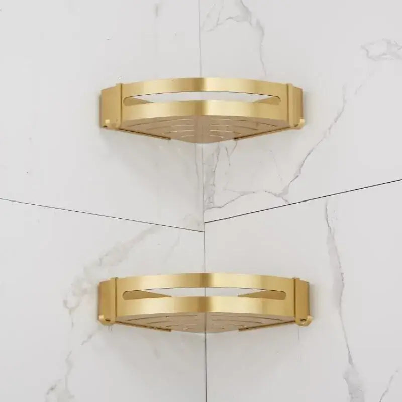 Gold Aluminum Shower Rack