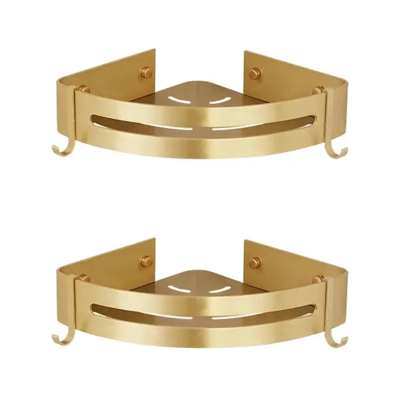 Gold Aluminum Shower Rack