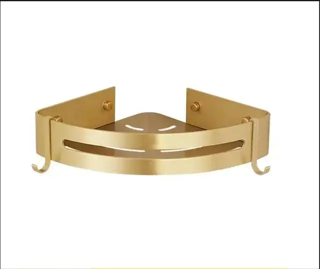 Gold Aluminum Shower Rack