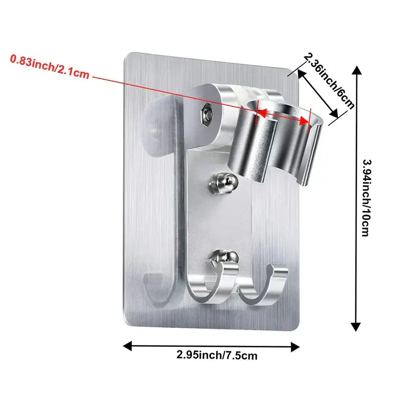 Silver Aluminum Shower Hook