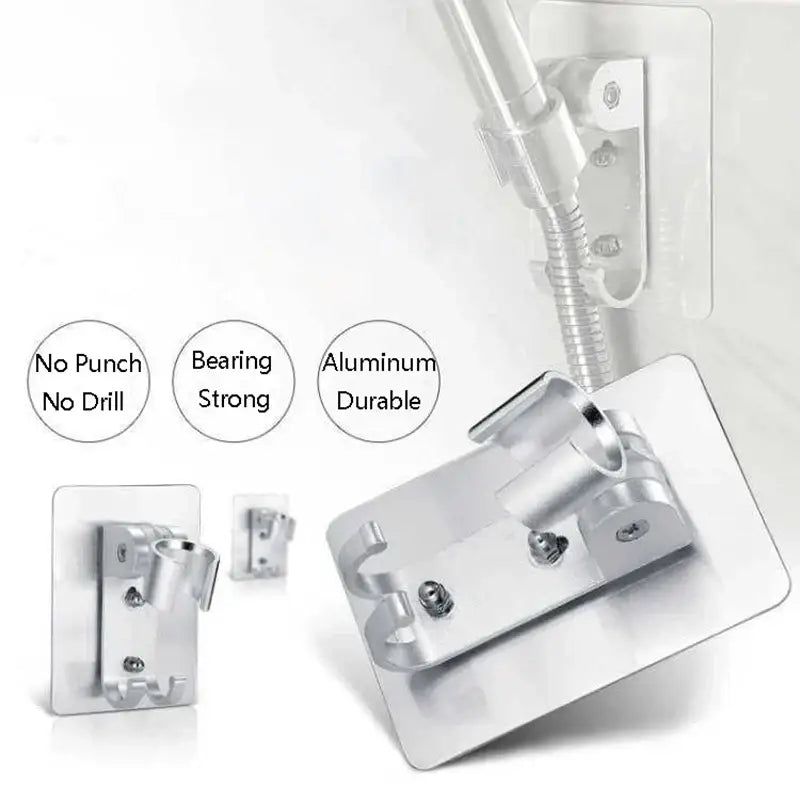 Silver Aluminum Shower Hook