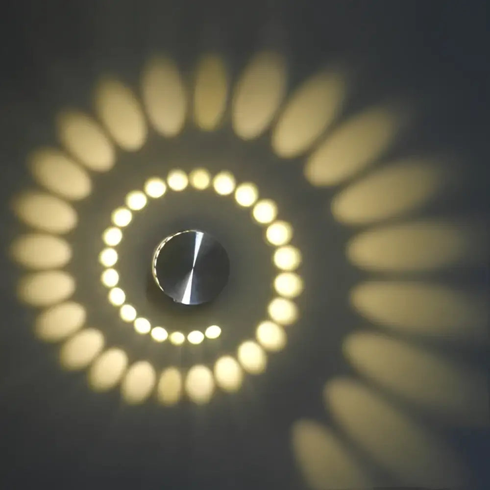 Blue Spiral LED Wall Lamp