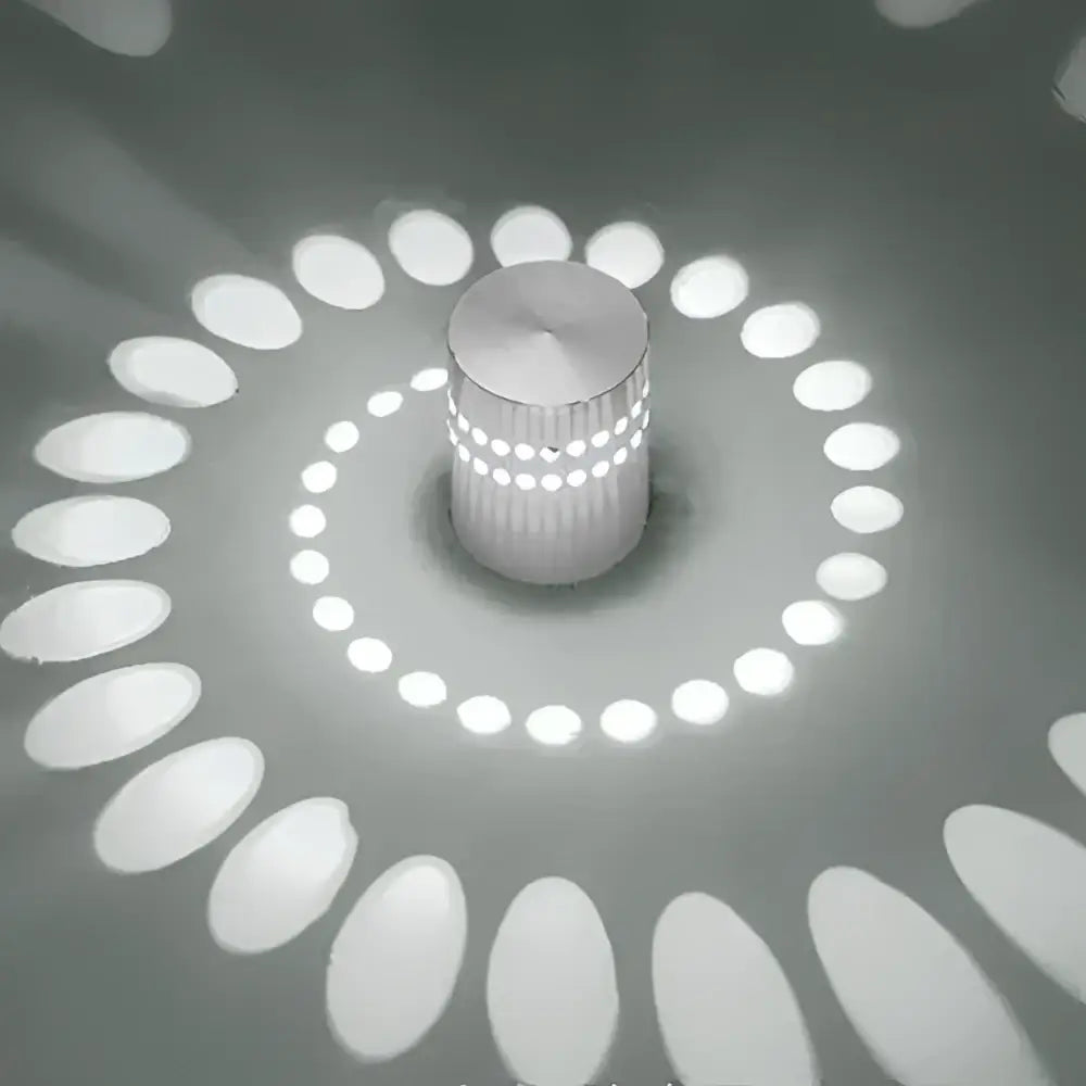 Blue Spiral LED Wall Lamp
