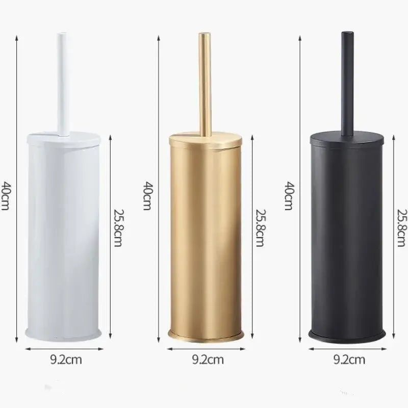 Black Aluminum Brush Holder