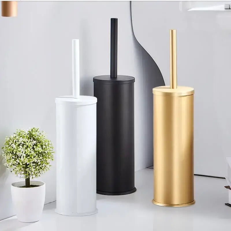 Black Aluminum Brush Holder