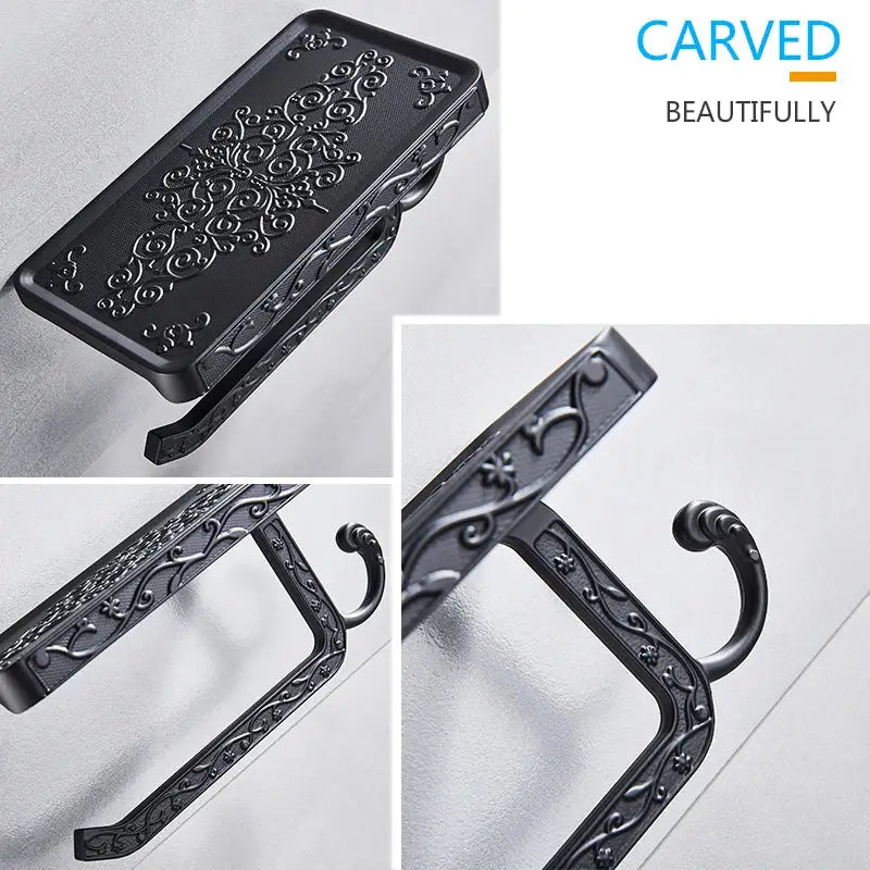 Black Metal Paper Holder