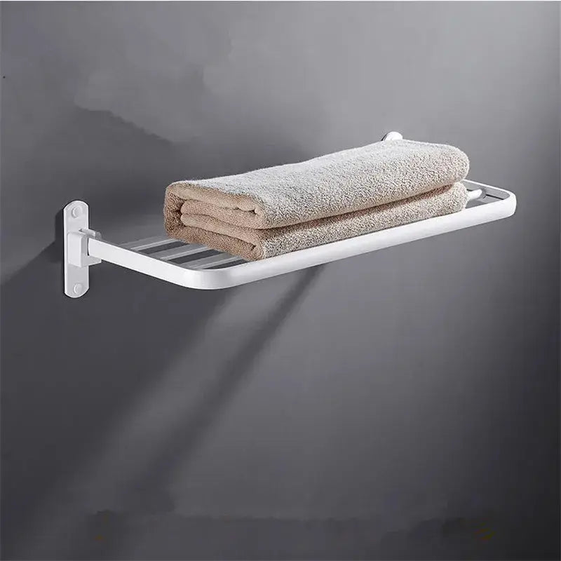 Aluminum Towel Rack Black