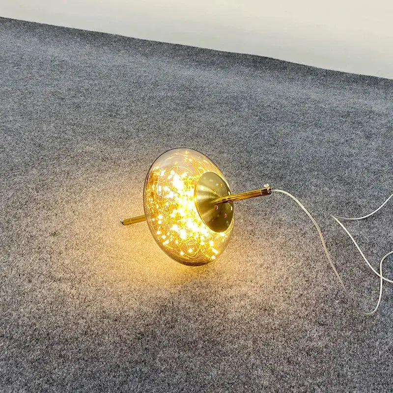 Amber String Light Chandelier