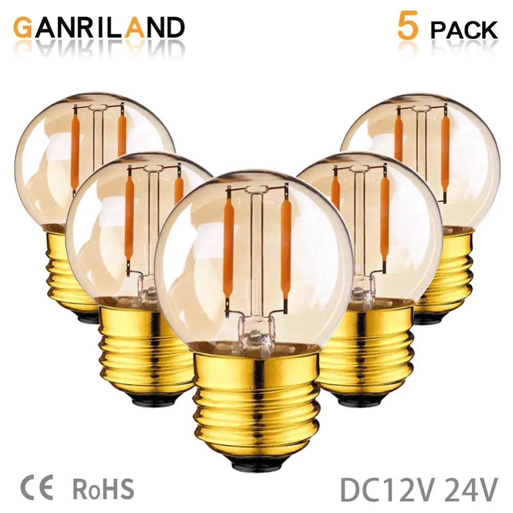 Amber Glass LED Bulbs