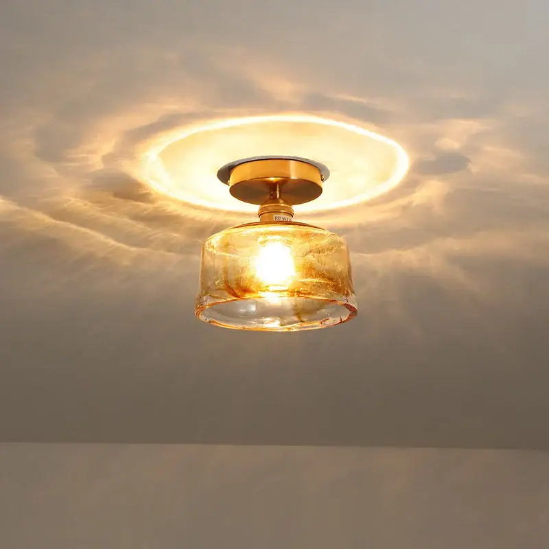 Amber Glass Pendant Lights