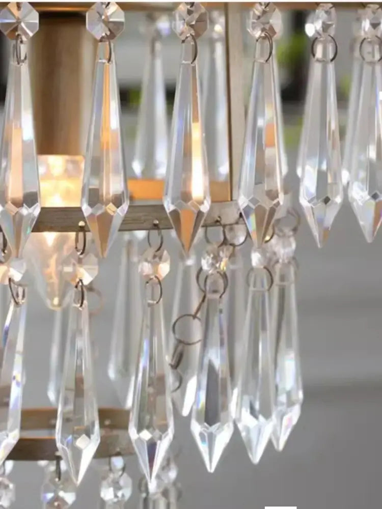 Brass Crystal Antique Dining Chandelier