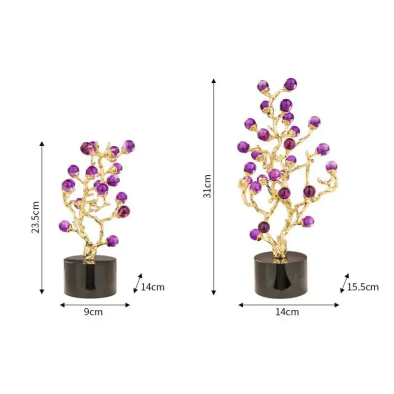 Amethyst Tree Grapevine Statue