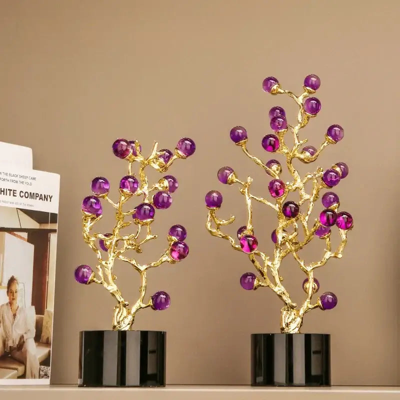 Amethyst Tree Grapevine Statue