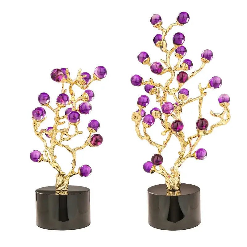 Amethyst Tree Grapevine Statue