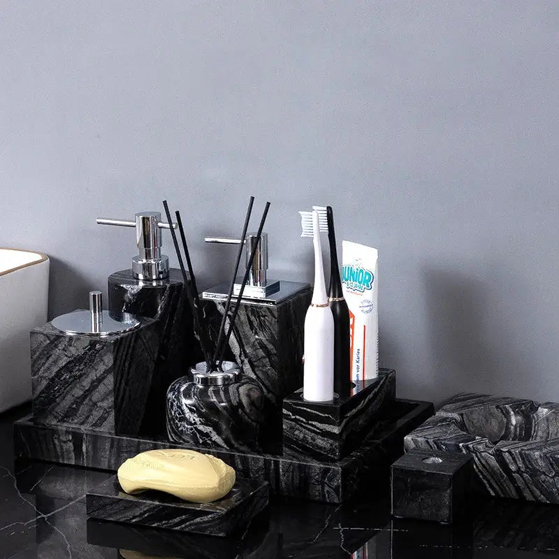 Black Gold Marble Set