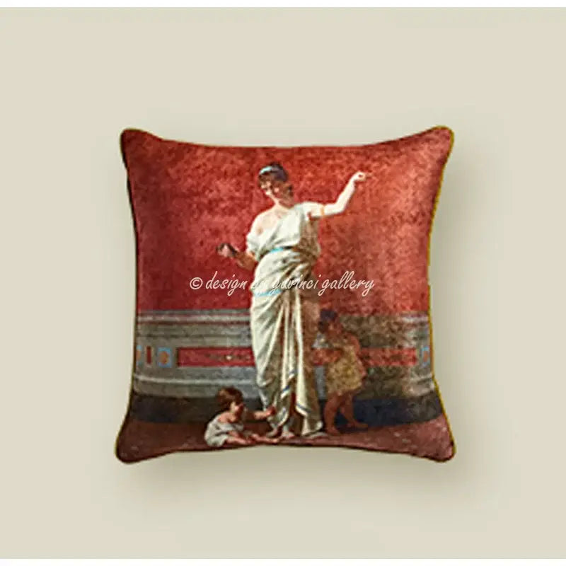 Greek Portrait Pillow Cover