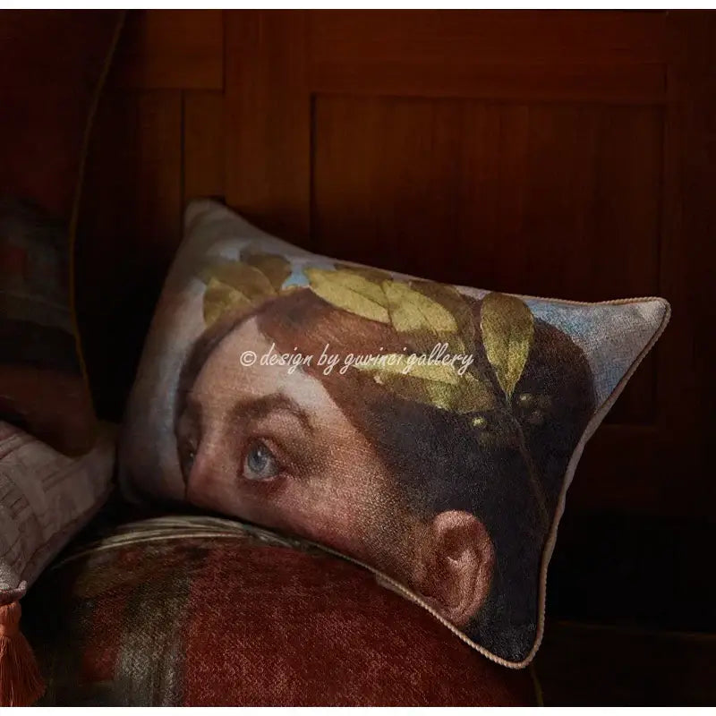 Greek Portrait Pillow Cover
