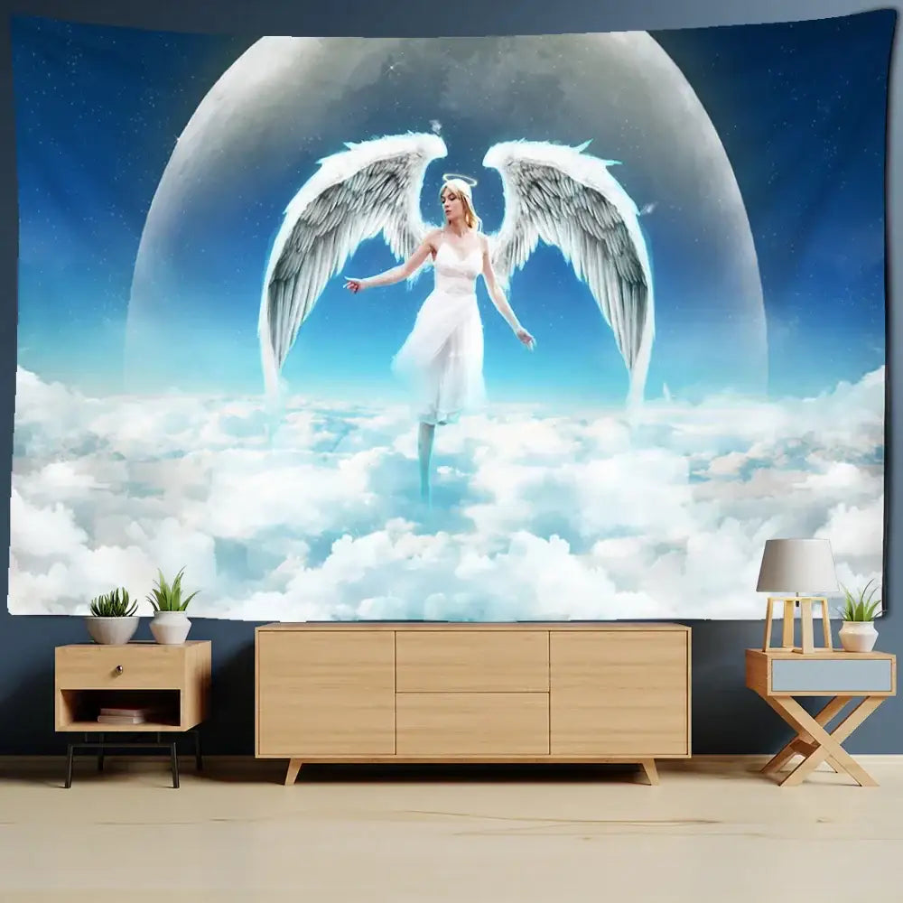 Blue Moon Tapestry Decor