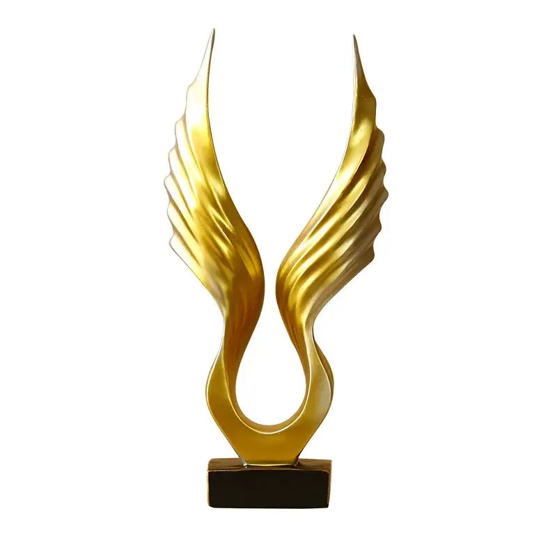 Gold Silver Angel Sculpture