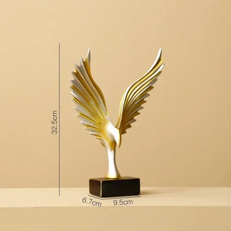 Gold Silver Angel Sculpture