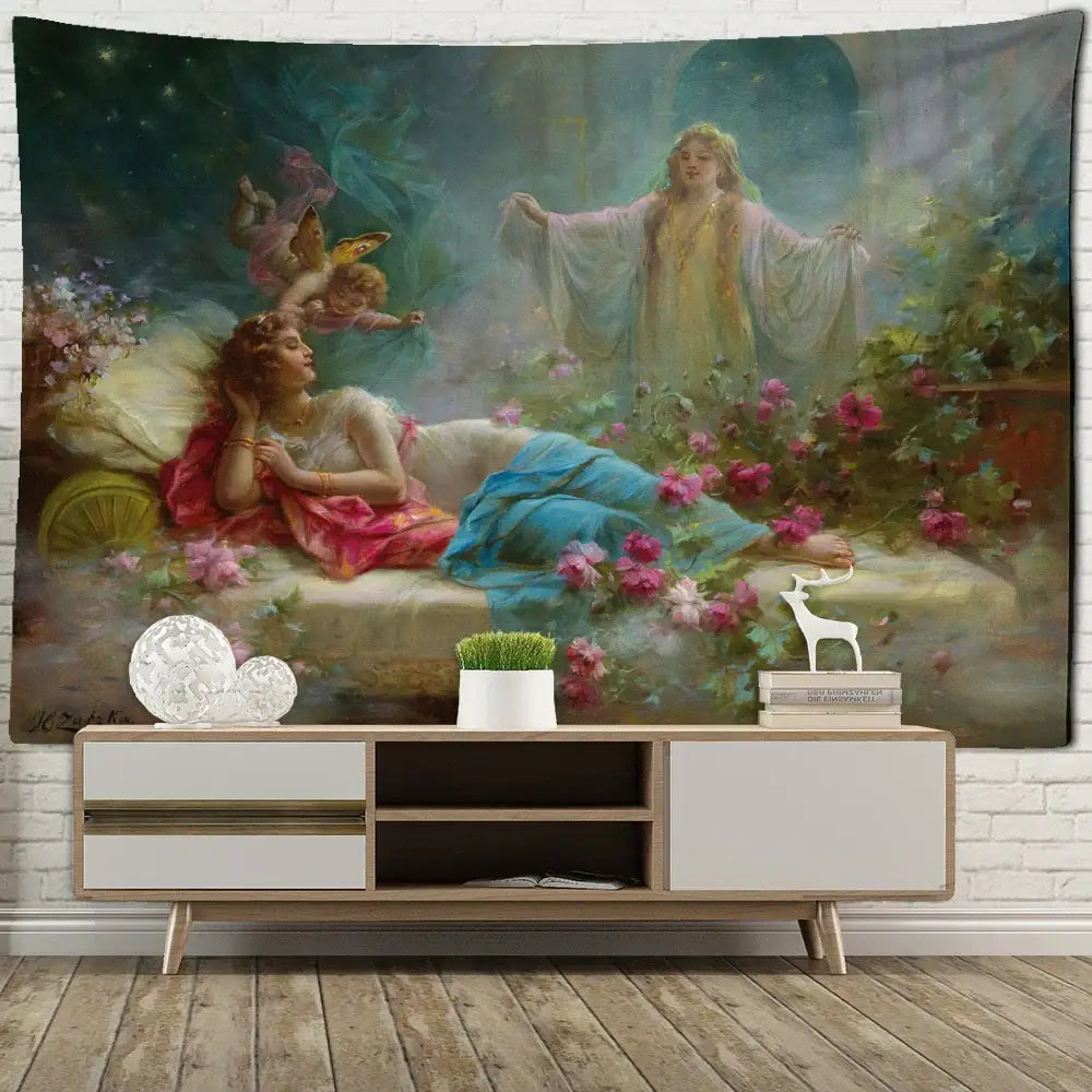 Misty Oil Tapestry Decor
