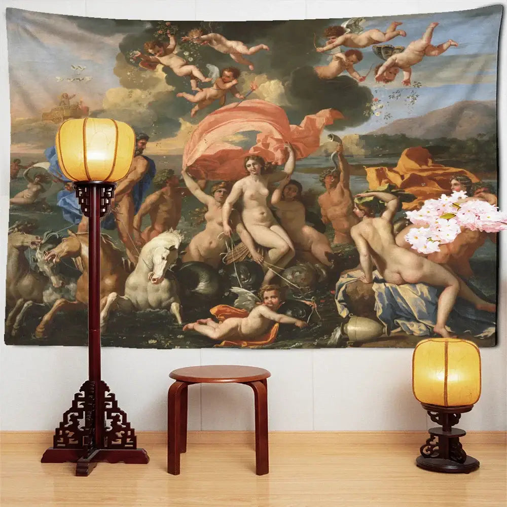 Misty Oil Tapestry Decor