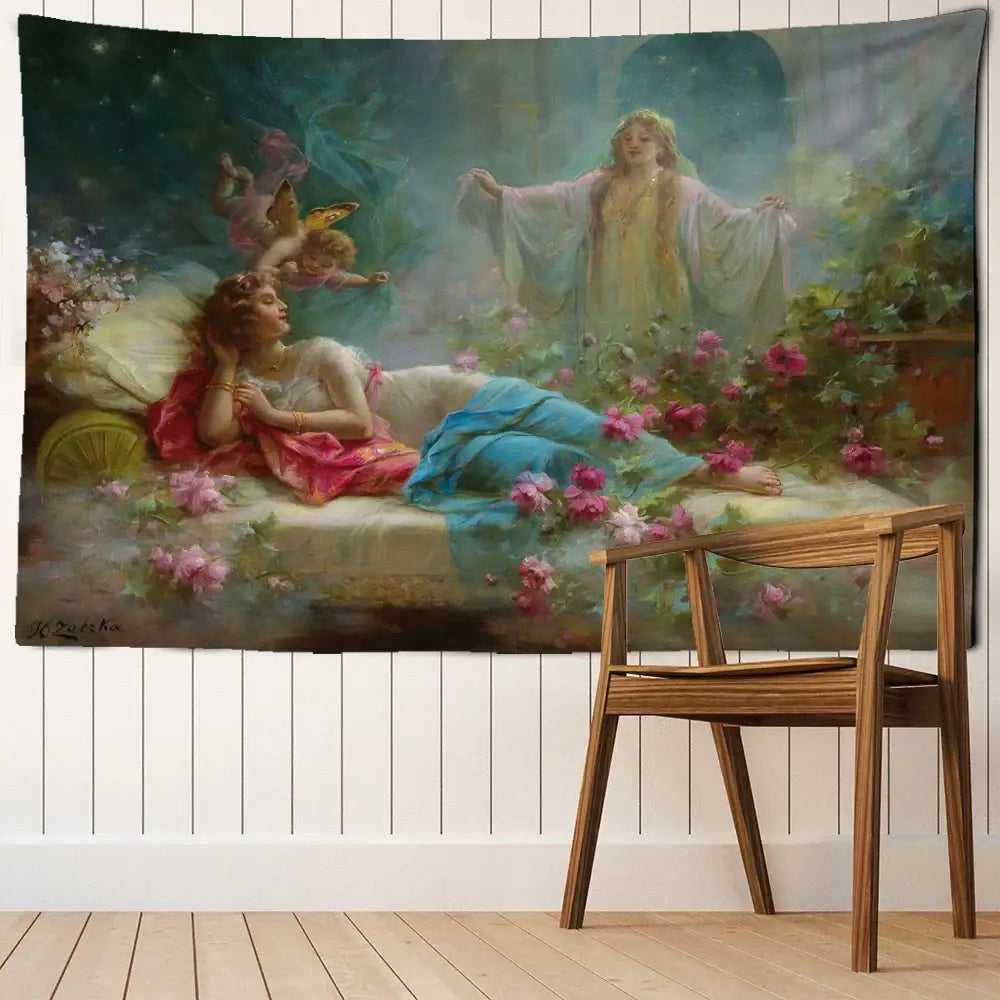 Misty Oil Tapestry Decor