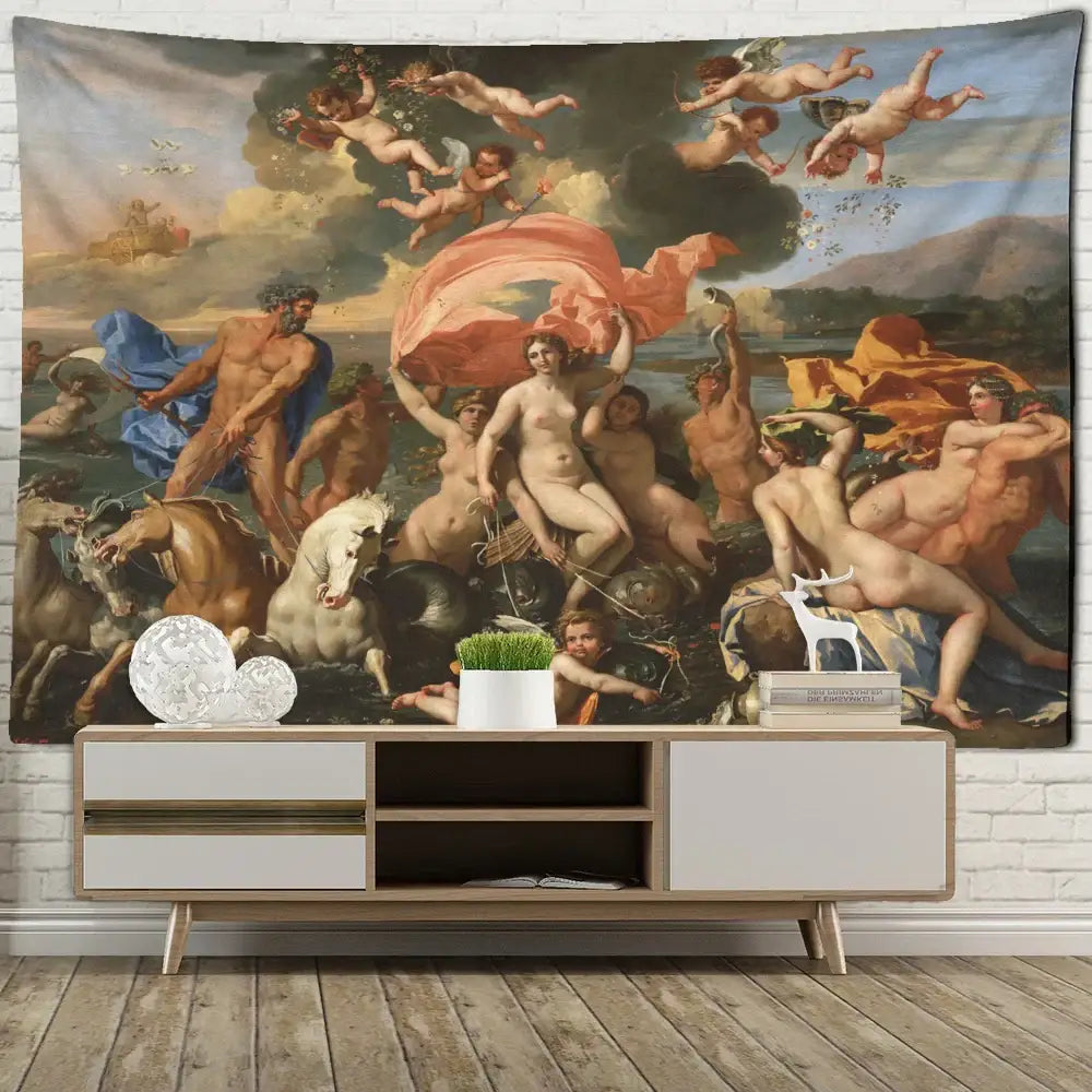 Misty Oil Tapestry Decor