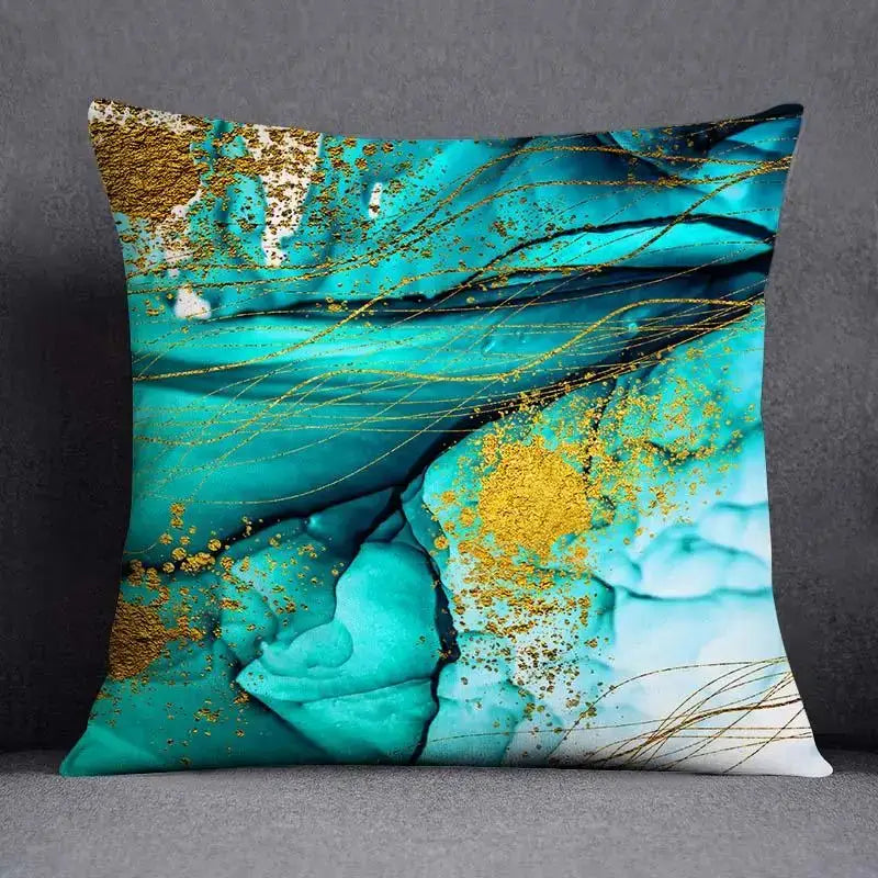 Teal Green Pattern Pillowcase