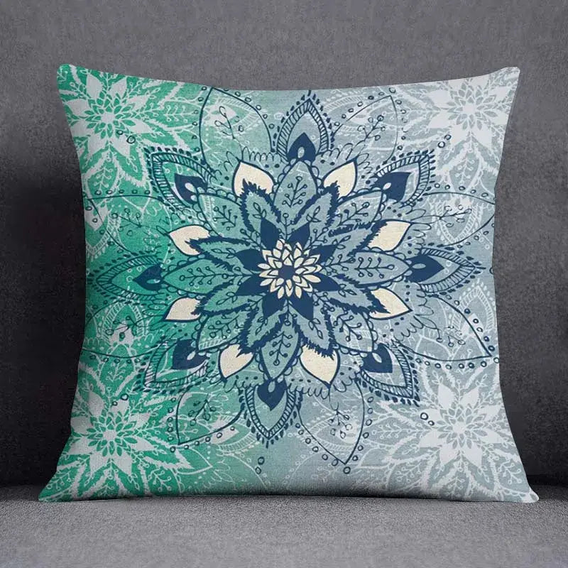 Teal Green Pattern Pillowcase
