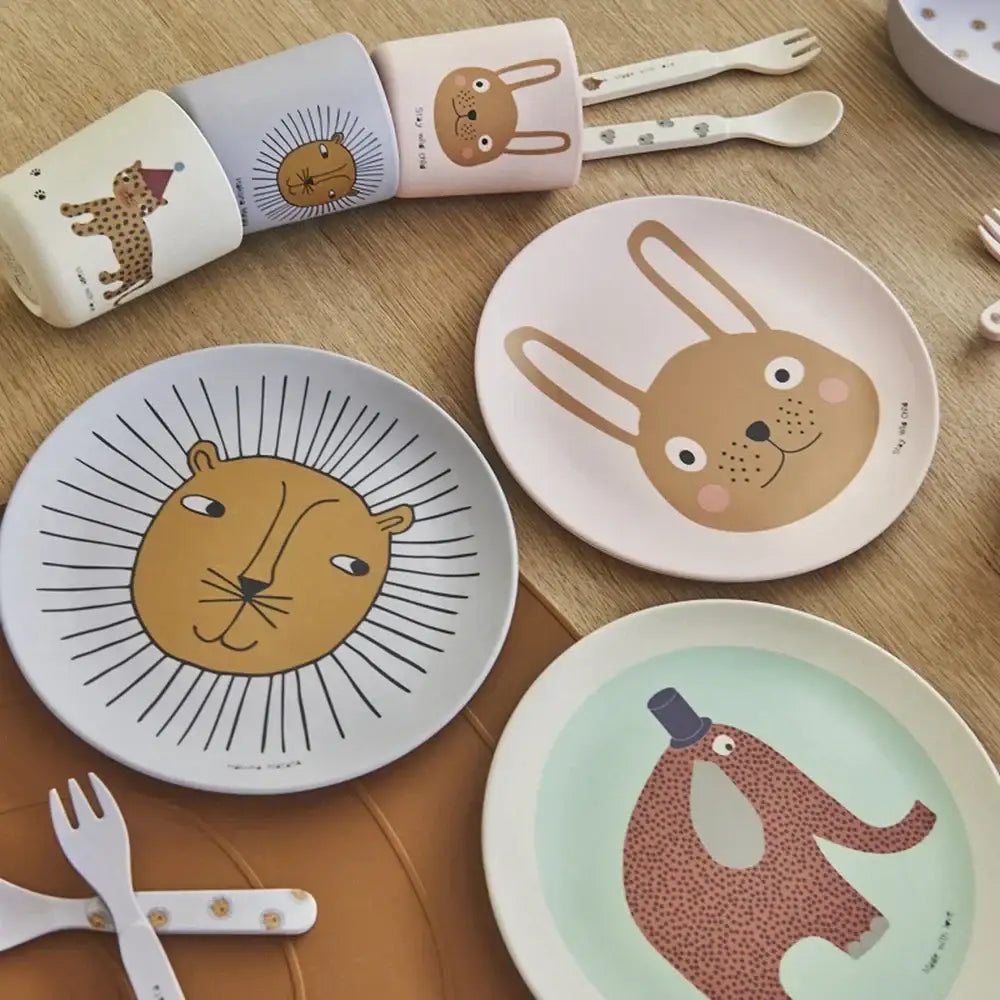 Bamboo Animal Dinnerware Set