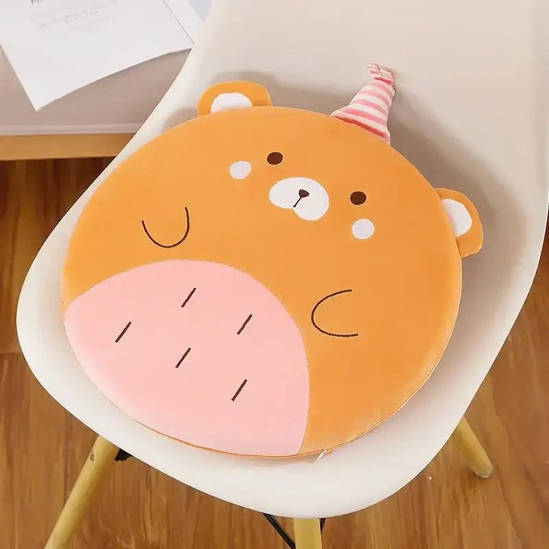 Animal Print Round Cushion