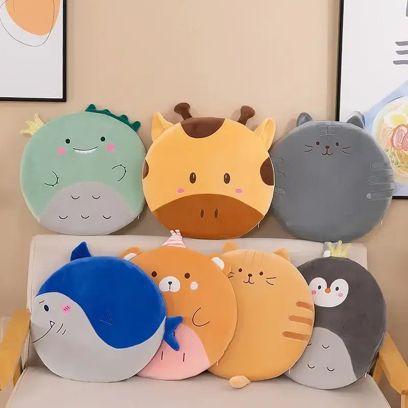 Animal Print Round Cushion