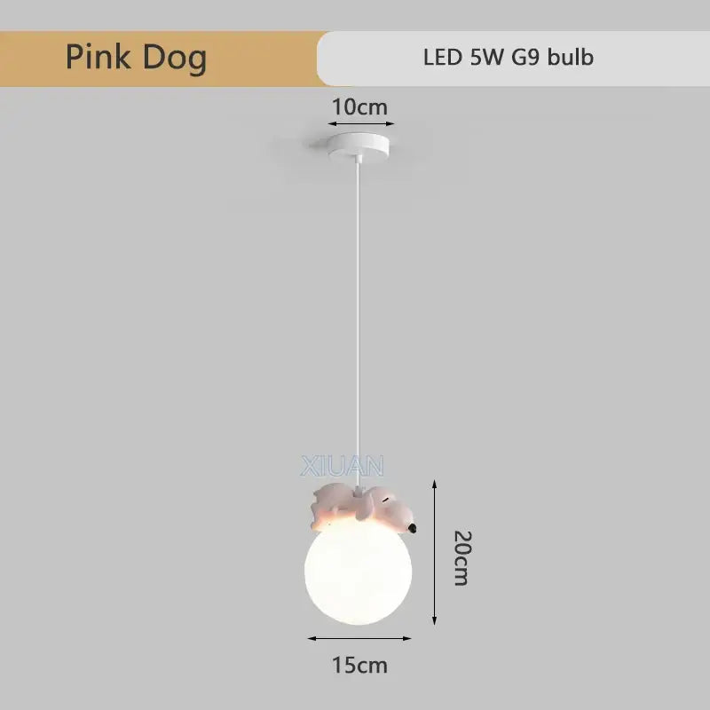 Gray Animal Pendant Lamp