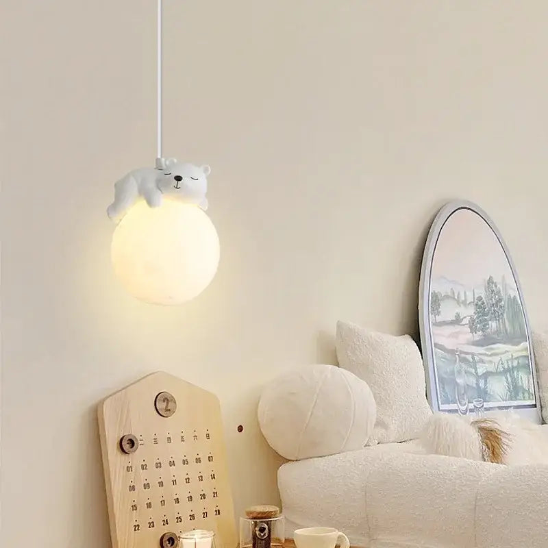 Gray Animal Pendant Lamp
