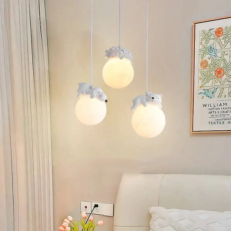 Gray Animal Pendant Lamp