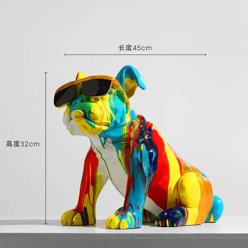 Blue Abstract Resin Horse