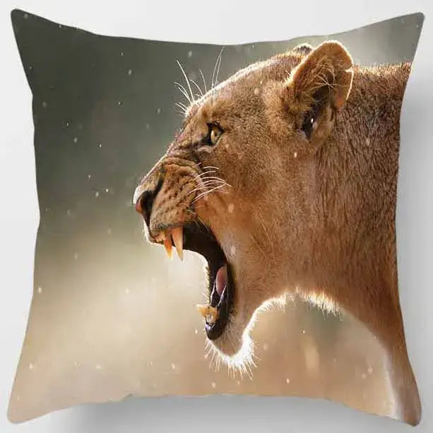 Tiger Lion Pillow Case