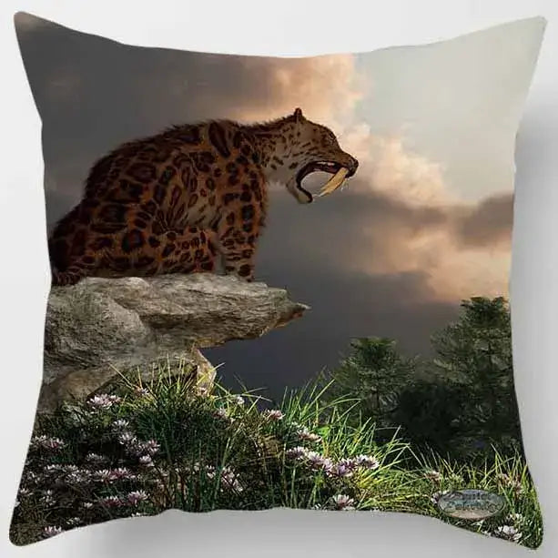 Tiger Lion Pillow Case