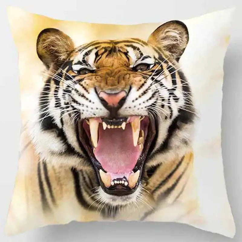 Tiger Lion Pillow Case
