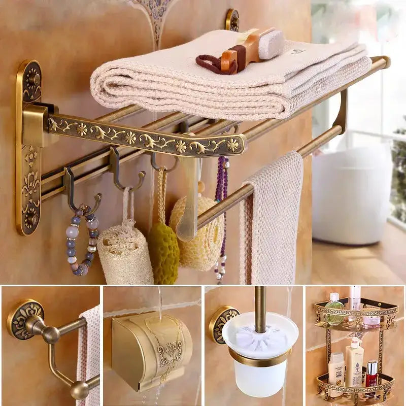 Brass Bath Hardware Set